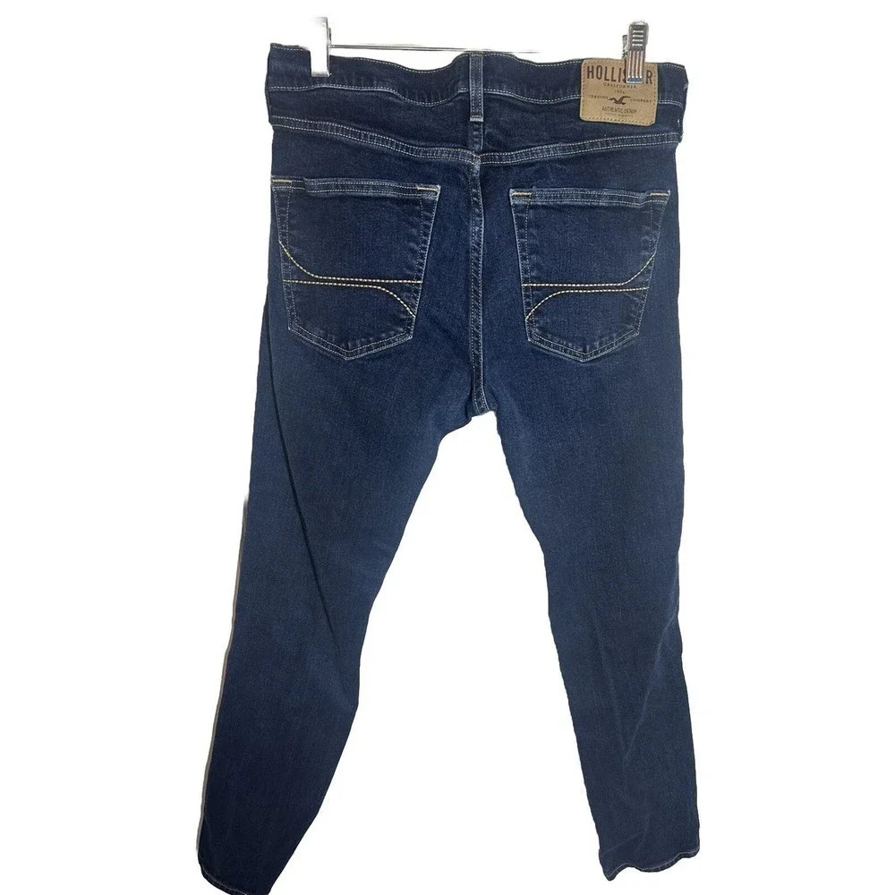 Hollister Jeans Mens 32X30 Advanced Stretch Skinny Dark Wash